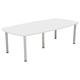 Octet Plus 2400mm Boardroom Table - White Ref ZFPBD2400WHT