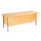 Sonata Rectangular 1800mm Desk with Double 2 and 3 Drawer Pedestals - Beech Ref EF1875REC5DPBEBK
