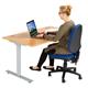 Octet Plus Sit-Stand Rectangular 1600mm Height Adjustable Desk System - Beech Ref ZFSS1608BCH/SIL