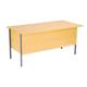 Sonata Rectangular 1500mm Desk with Single 2 Drawer Pedestal - Oak Ref EF1575REC2DPOKBK