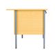Sonata Rectangular 1500mm Desk with Single 2 Drawer Pedestal - Oak Ref EF1575REC2DPOKBK