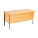 Sonata Rectangular 1500mm Desk with Single 2 Drawer Pedestal - Beech Ref EF1575REC2DPBEBK