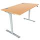 Octet Plus Sit-Stand Rectangular 1600mm Height Adjustable Desk System - Beech Ref ZFSS1608BCH/SIL