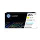 HP 657X (Yield 23,000 Pages) High Yield Original LaserJet Toner Cartridge (Yellow)