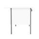 Sonata Rectangular 1800mm Desk with Single 3 Drawer Pedestal - White Ref EF1875REC3DPWHBK