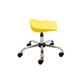 Titan Swivel Senior Stool With Castors - 465-555mm Seat Height - Yellow Ref T33-Y