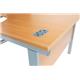 Octet Plus Left Hand 1800mm Core Workstation - Beech with Silver Frame Ref ZFPC1812(L)BCH