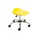 Titan Swivel Senior Stool With Castors - 465-555mm Seat Height - Yellow Ref T33-Y