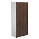Mezzo White Cupboard With Dark Walnut Doors 1800mm Ref TES1845WHDWCP