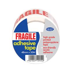 County Adhesive Tape Fragile (6 Pack) C420