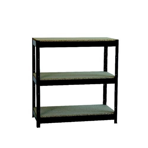 Heavy Duty Boltless 3Shelf Unit Black ZZHT3BK094A09545