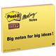 Post-it Super Sticky Meeting Notes Pads of 45 Sheets 200x149mm Assorted Ref 6845-SSP - Pack 4