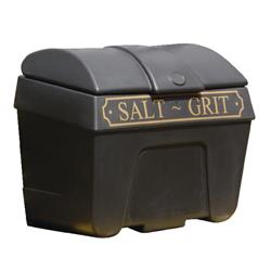 Victoriana Salt and Grit Bin without Hopper Feed Black/Gold 400L 317075