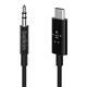 Belkin RockStar 3.5mm with USB-C Connector audio cable USB C Black