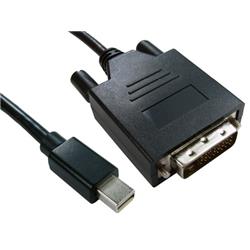 Cables Direct Mini DP/DVI-D 2m Mini DisplayPort Black