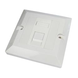 Cables Direct Single Cat6 Faceplate outlet box White