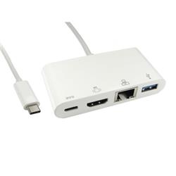 Cables Direct USB3C-HDMI-COMBO USB 3.0 (3.1 Gen 1) Type-C 5000 Mbit/s White