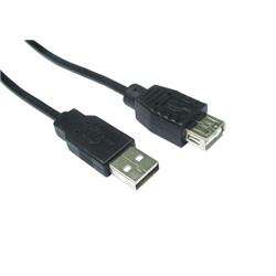 Cables Direct 1.8m USB 2.0 USB cable USB A Black