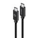 ALOGIC 2m USB 2.0 USB-C to USB-C Cable - Charge & Sync - Male to Male - Black - Prime Series