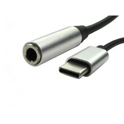 Cables Direct USB3C-35AUD audio cable USB Type C 3.5mm audio Black,Silver