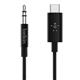 Belkin RockStar 3.5mm with USB-C Connector audio cable USB C Black