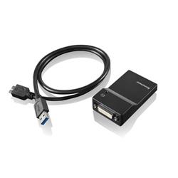 Lenovo USB 3.0 - DVI/VGA USB A DVI/VGA Black