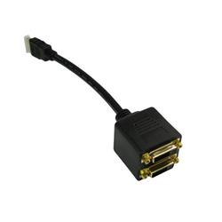 Cables Direct HDMI to DVI Splitter 2 x DVI-D Black