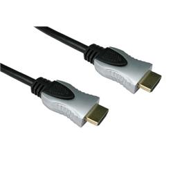 Cables Direct HDMI - HDMI M/M 0.5m HDMI cable HDMI Type A (Standard) Black,Silver