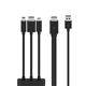 Belkin B2B169 cable interface/gender adapter HDMI + USB Mini DisplayPort Black