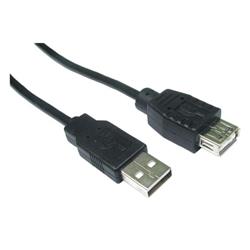 Cables Direct CDL-023 USB cable 3 m 2.0 USB A Black