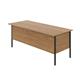 Eco 18 Rectangular Desk 1800 X 750 Oak/Black Ref EF1875RECOKBK