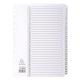 Exacompta Index 1-31 A4 160gsm Card White with White Mylar Tabs - MWD1-31Z