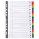 Exacompta Index A-Z A4 160gsm Card White with Coloured Mylar Tabs - 1111E