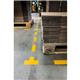 Durable Floor Marking Shape T, Yellow (Pack of 10) 170004