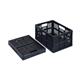 Really Useful 32L Plastic Folding Boxes Black (Pack of 3) 32FBBK