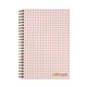 Pukka Ballerina Hardcover Notebook B5 Pink Check (Pack of 3) 9377-CD