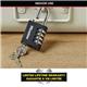 Master Lock Combi Padlock With Override Key Black 7641EURDBLK