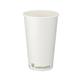 Single Wall Coffee Cup PLA Lined 16oz White (Pack of 1000) B01024