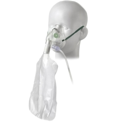 High concentration paediatric ooxygen mask + tubing 2.1m - Single