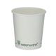 Single Wall Coffee Cup PLA Lined 4oz White (Pack of 1000) B01020