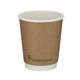 Double Wall Coffee Cup PLA Lined 8oz Kraft (Pack of 500) B04012