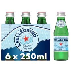 San Pellegrino Sparkling Natural Mineral Water Glass 6 x 250ml