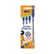 Bic Cristal Ballpoint Pen Medium Blue (Pack of 4) 516332