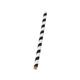 Paper Straw 200mm x 6mm Black/White Striped (Pack of 5000) D22033