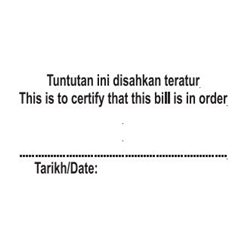 Max 3.5 Self inking black stamp