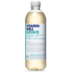 VITAMIN WELL - ELEVATE - PINEAPPLE & STRAWBERRY - 12X500ML