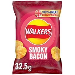 Walkers Smoky Bacon Crisps 32.5g
