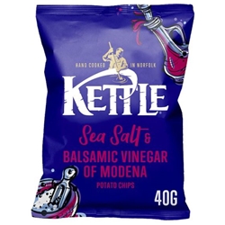 KETTLE® Chips Sea Salt & Balsamic Vinegar of Modena Crisps 40g