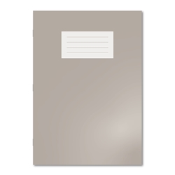 Oxford Exercise Book A4 80 Pages 8mm Ruled and Margin Grey (Pack of 50)