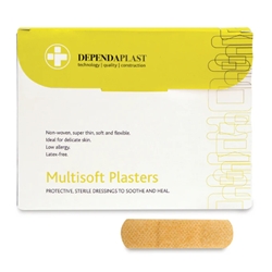 Dependaplast Multisoft Plasters 7.5cm x 2.5cm box of 100